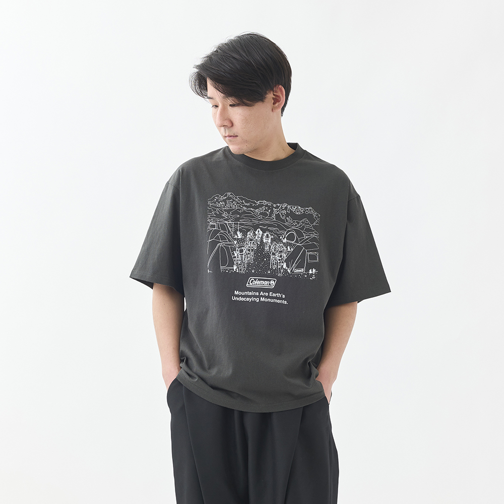 Ｔシャツトレッキングチャコールグレー